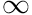 \infty