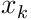 x_{k}