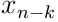 x_{n-k}