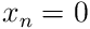 x_{n}=0