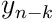 y_{n-k}