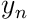 y_{n}